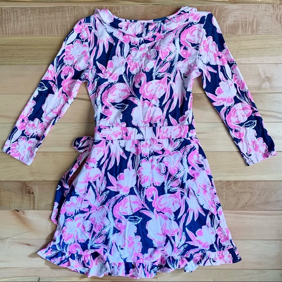 Lilly Pulitzer Jessalynne Romper in “Inky Navy Flamingle” - Picture 3 of 7